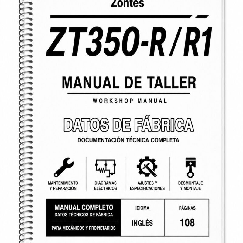 Portada de Manual de Taller Zontes ZT350-R / R1