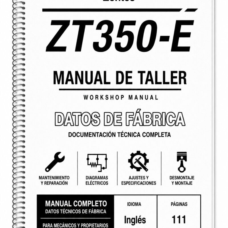 Portada de Manual de Taller Zontes ZT350-E