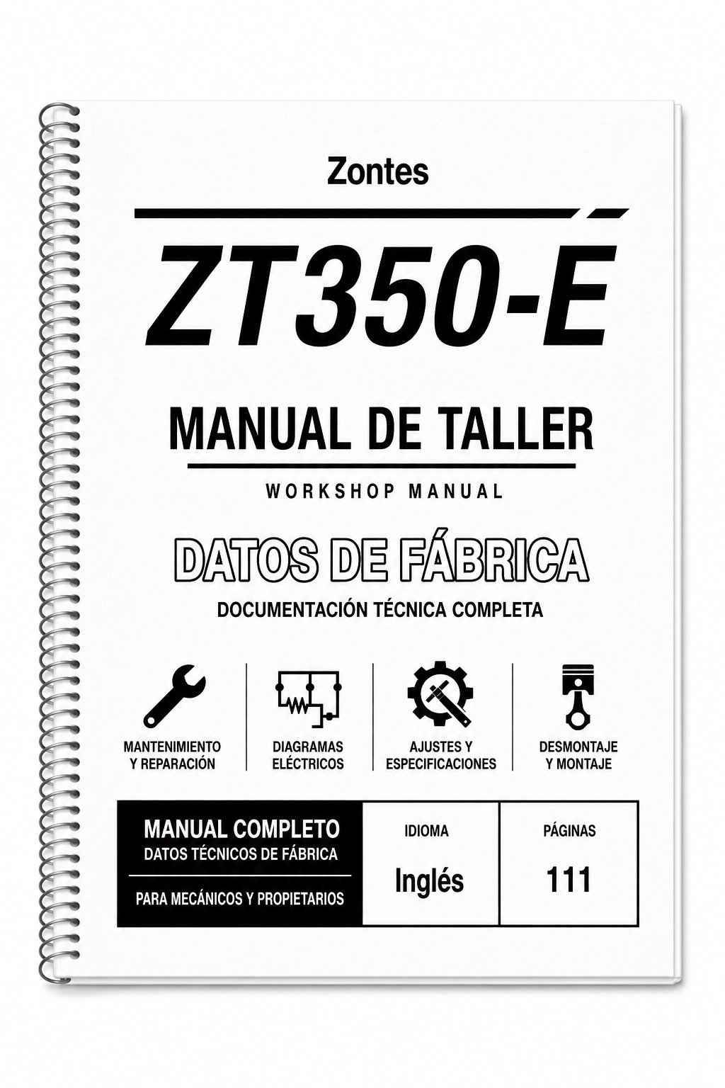 Portada de Manual de Taller Zontes ZT350-E