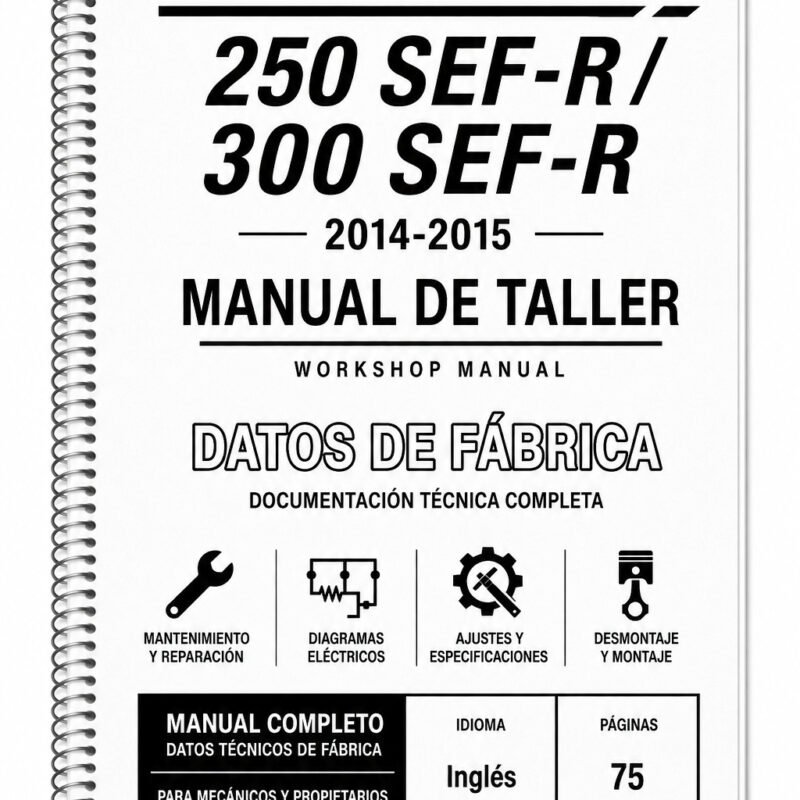 Portada de Manual de Taller Sherco 250 SEF-R / 300 SEF-R (2014-2015)