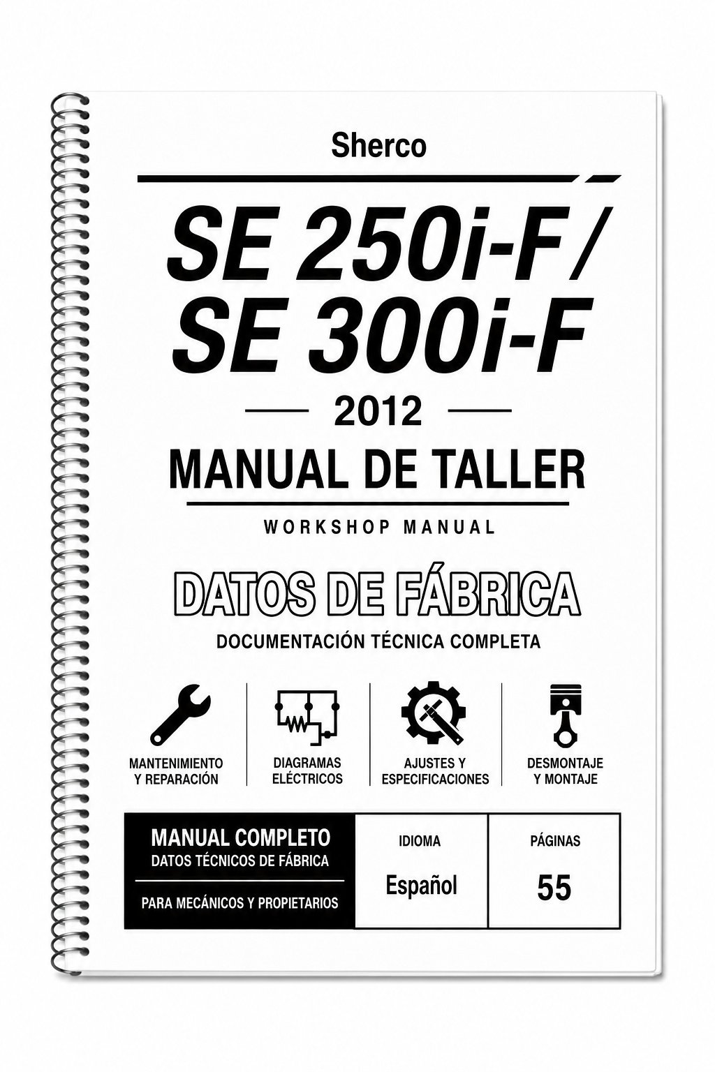 Portada de Manual de Taller Sherco SE 250i-F / SE 300i-F (2012)
