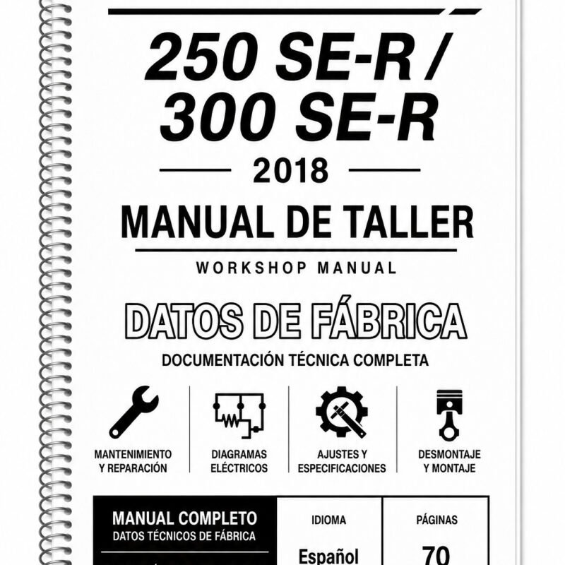 Portada de Manual de Taller Sherco 250 SE-R / 300 SE-R (2018)