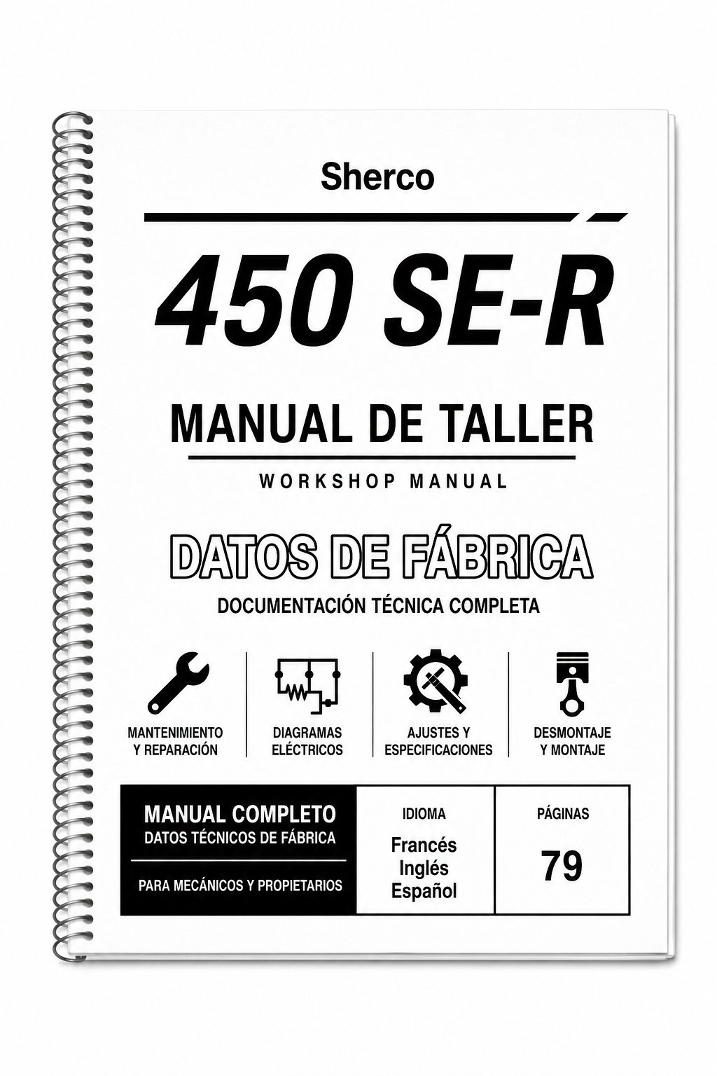 Portada de Manual de Taller Sherco 450 SE-R