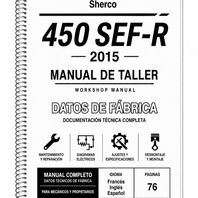 Portada de Manual de Taller Sherco 450 SEF-R (2015)
