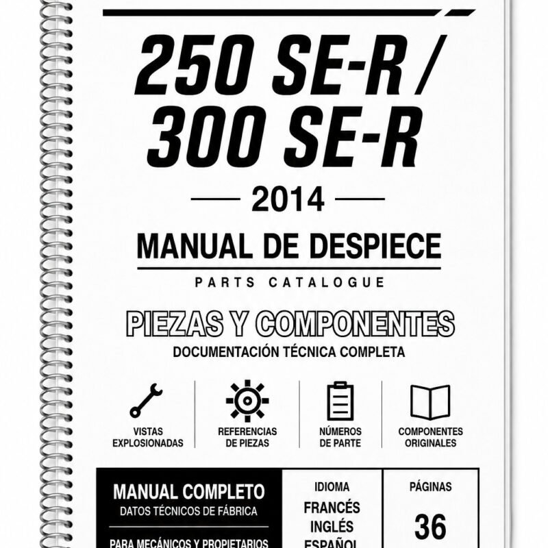 Portada de Despiece Sherco 250 SE-R / 300 SE-R (2014)