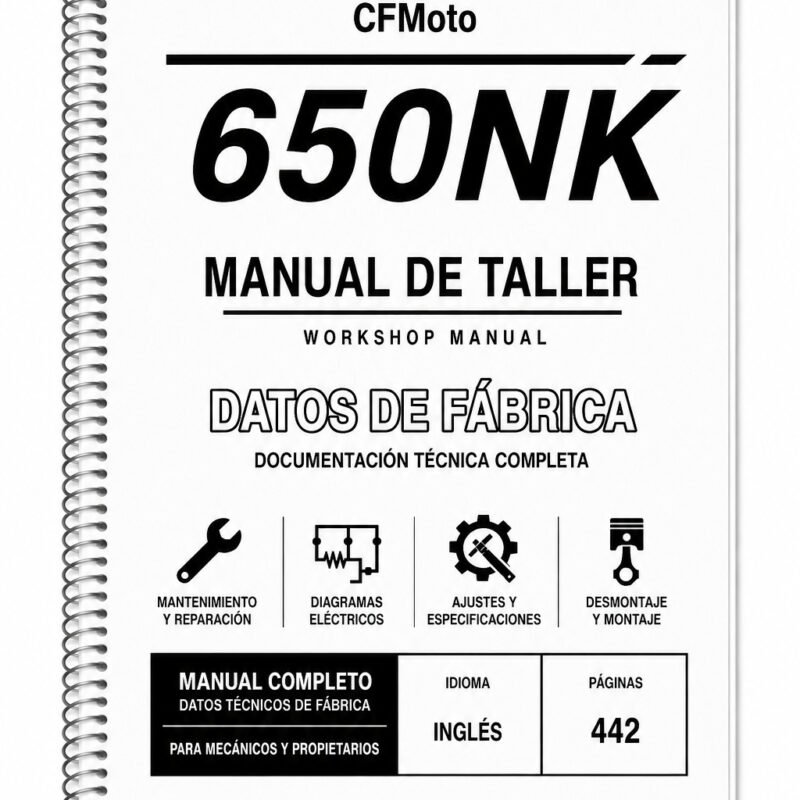 Portada de Manual de Taller CFMoto 650NK (Inglés)