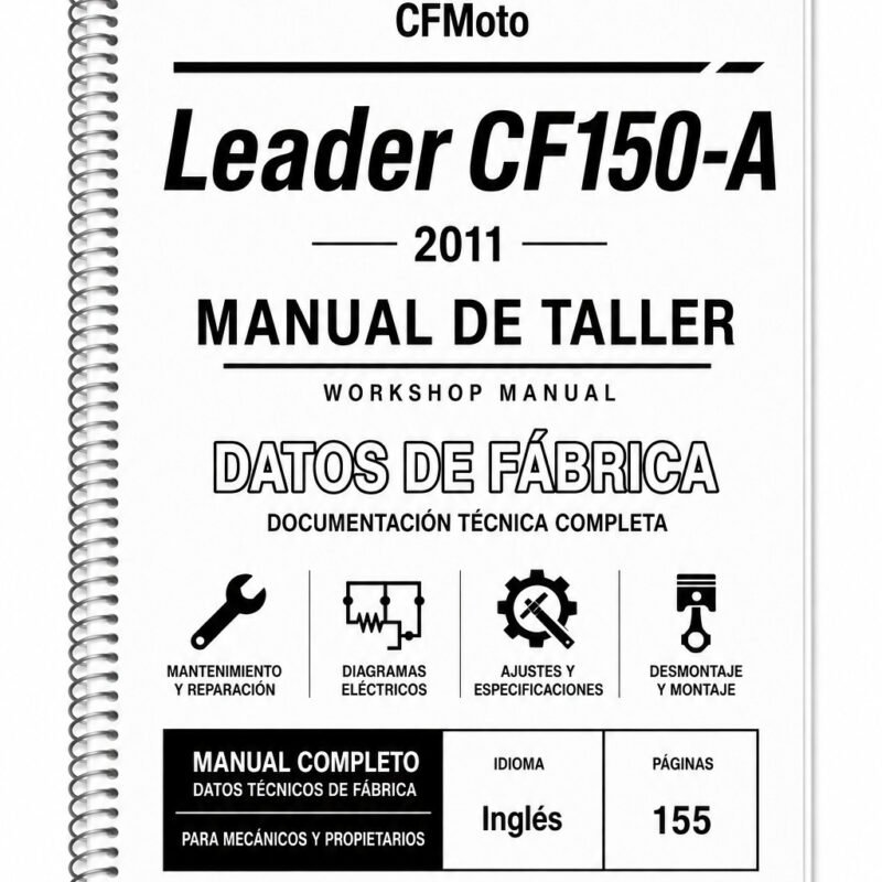 Portada de Manual de Taller CFMoto Leader CF150-A (2011)