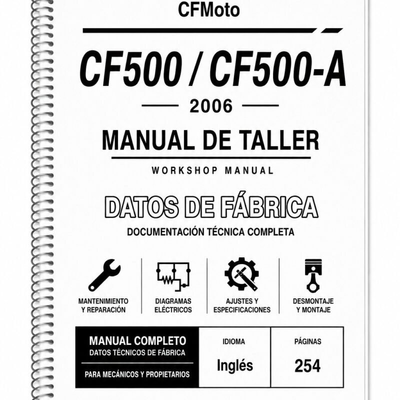 Portada de Manual de Taller CFMoto CF500 / CF500-A (2006)