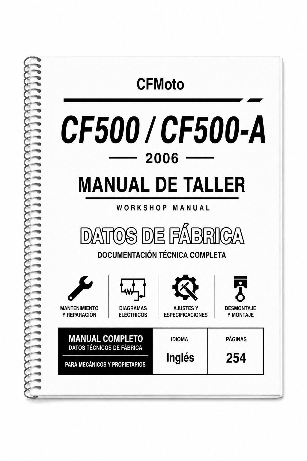 Portada de Manual de Taller CFMoto CF500 / CF500-A (2006)