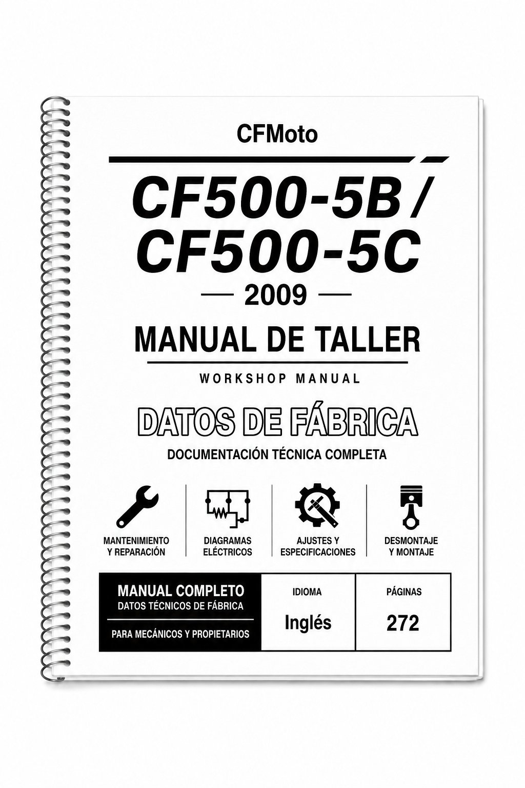 Portada de Manual de Taller CFMoto CF500-5B / CF500-5C (2009)
