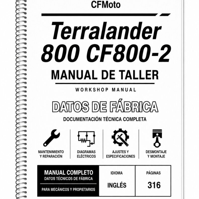 Portada de Manual de Taller CFMoto Terralander 800 CF800-2