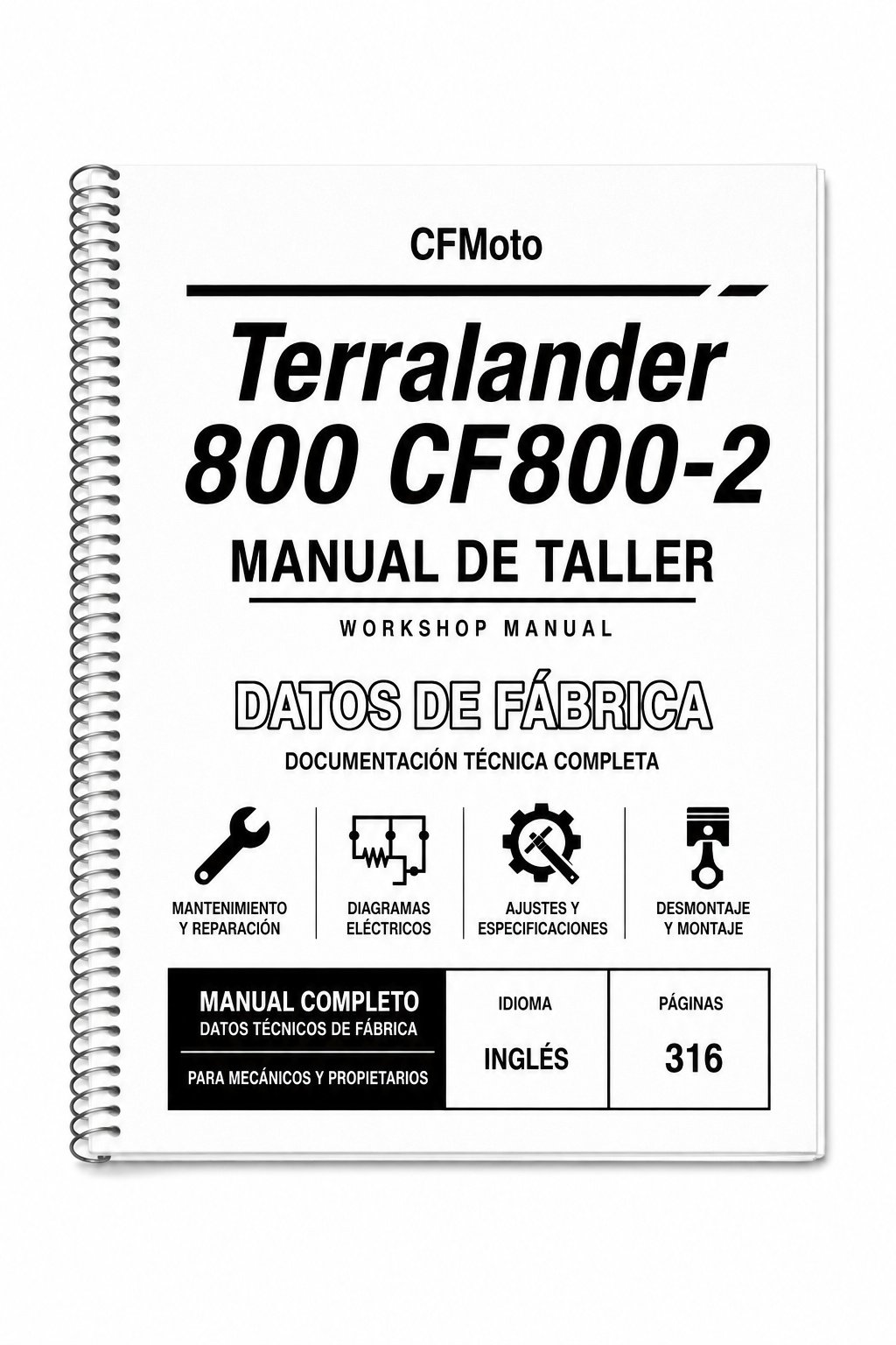 Portada de Manual de Taller CFMoto Terralander 800 CF800-2