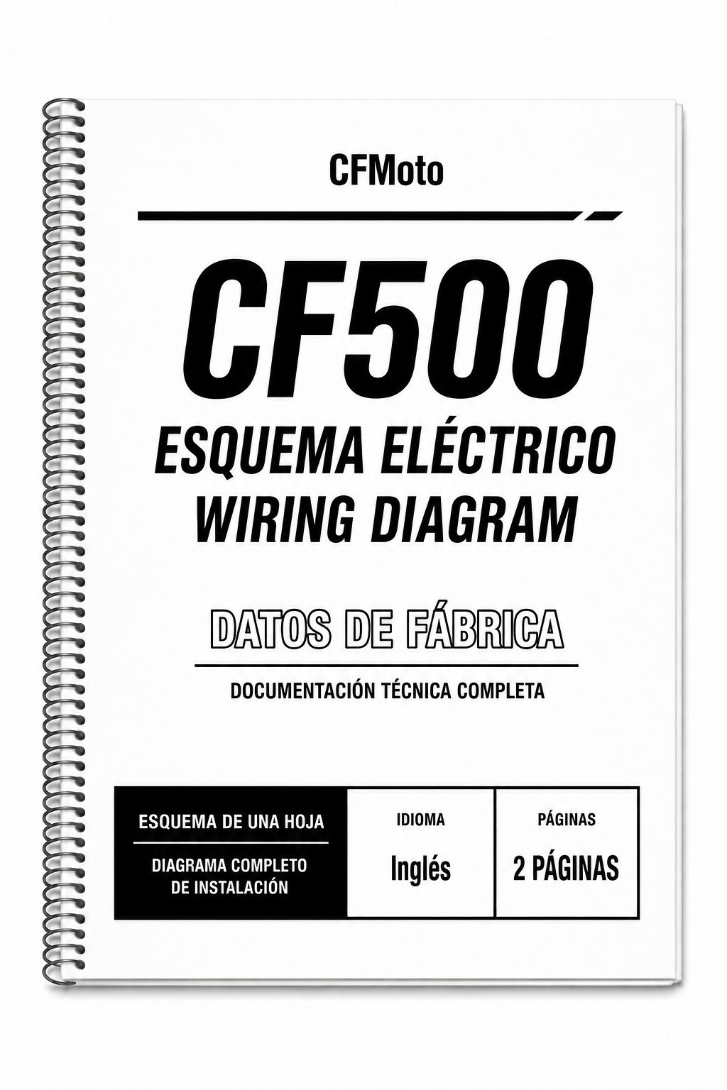 Portada de Esquema Eléctrico CFMoto CF500