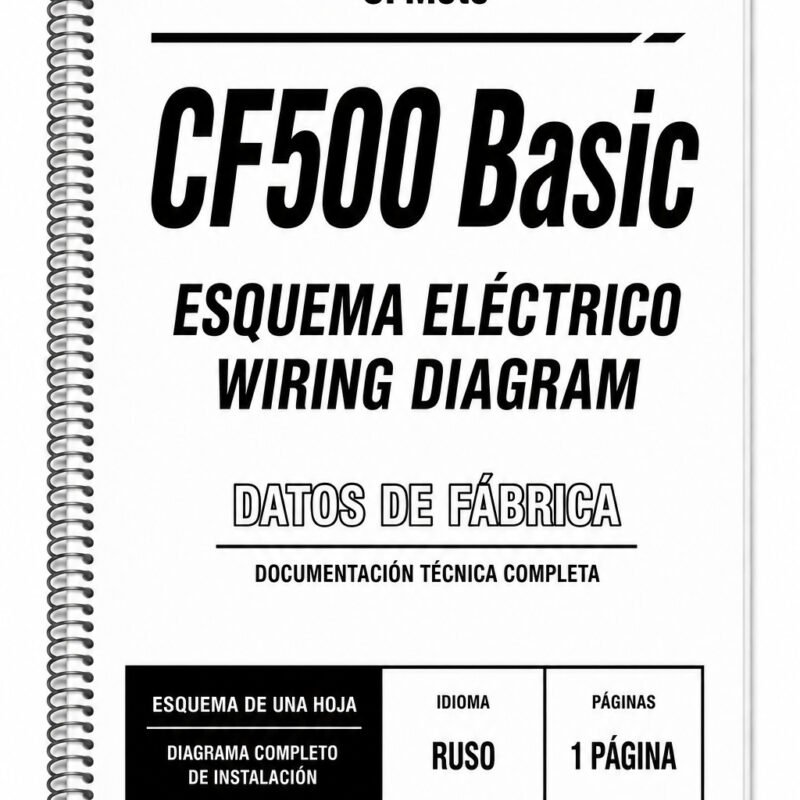 Portada de Esquema Eléctrico CFMoto CF500 Basic