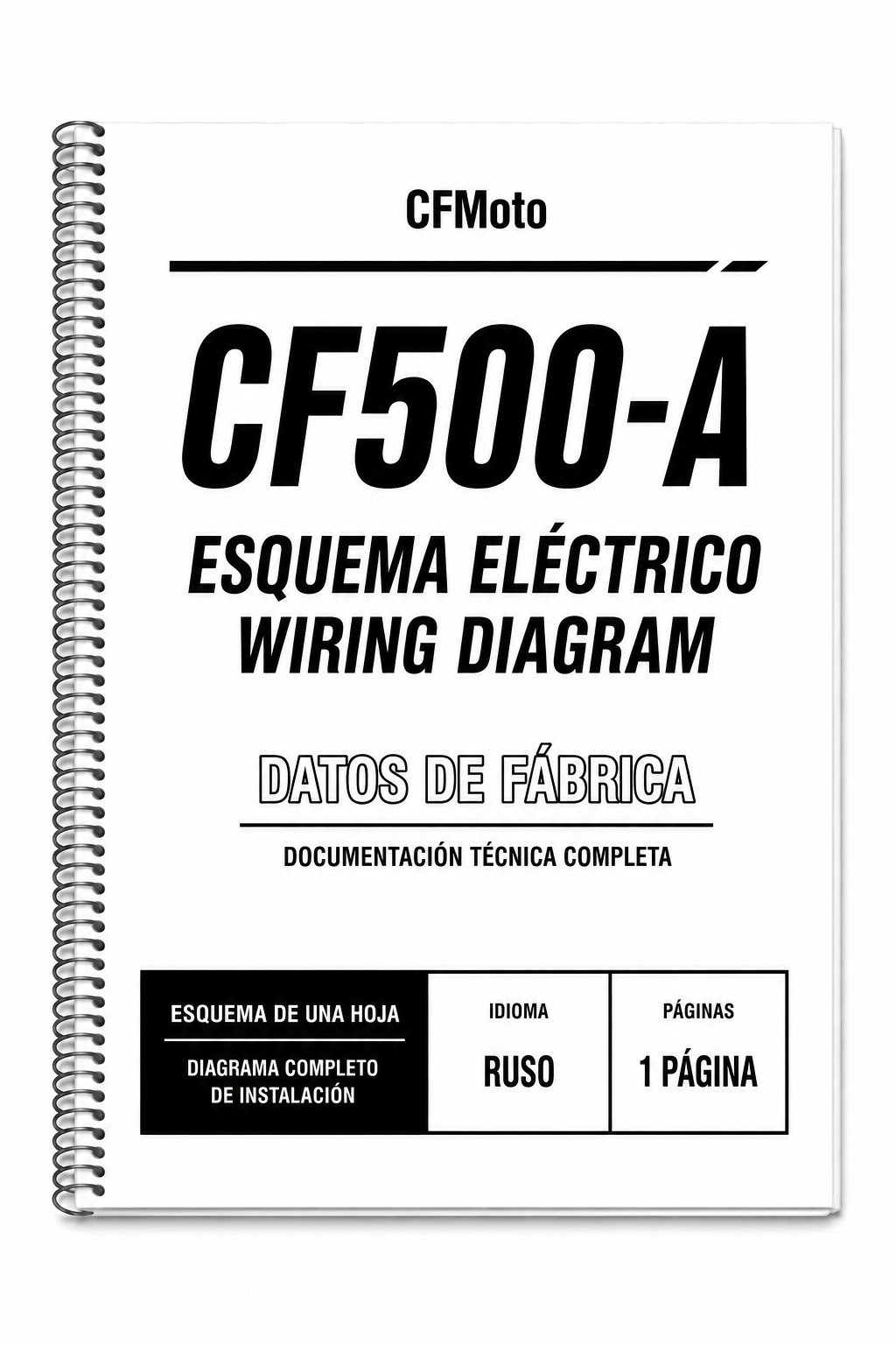 Portada de Esquema Eléctrico CFMoto CF500-A