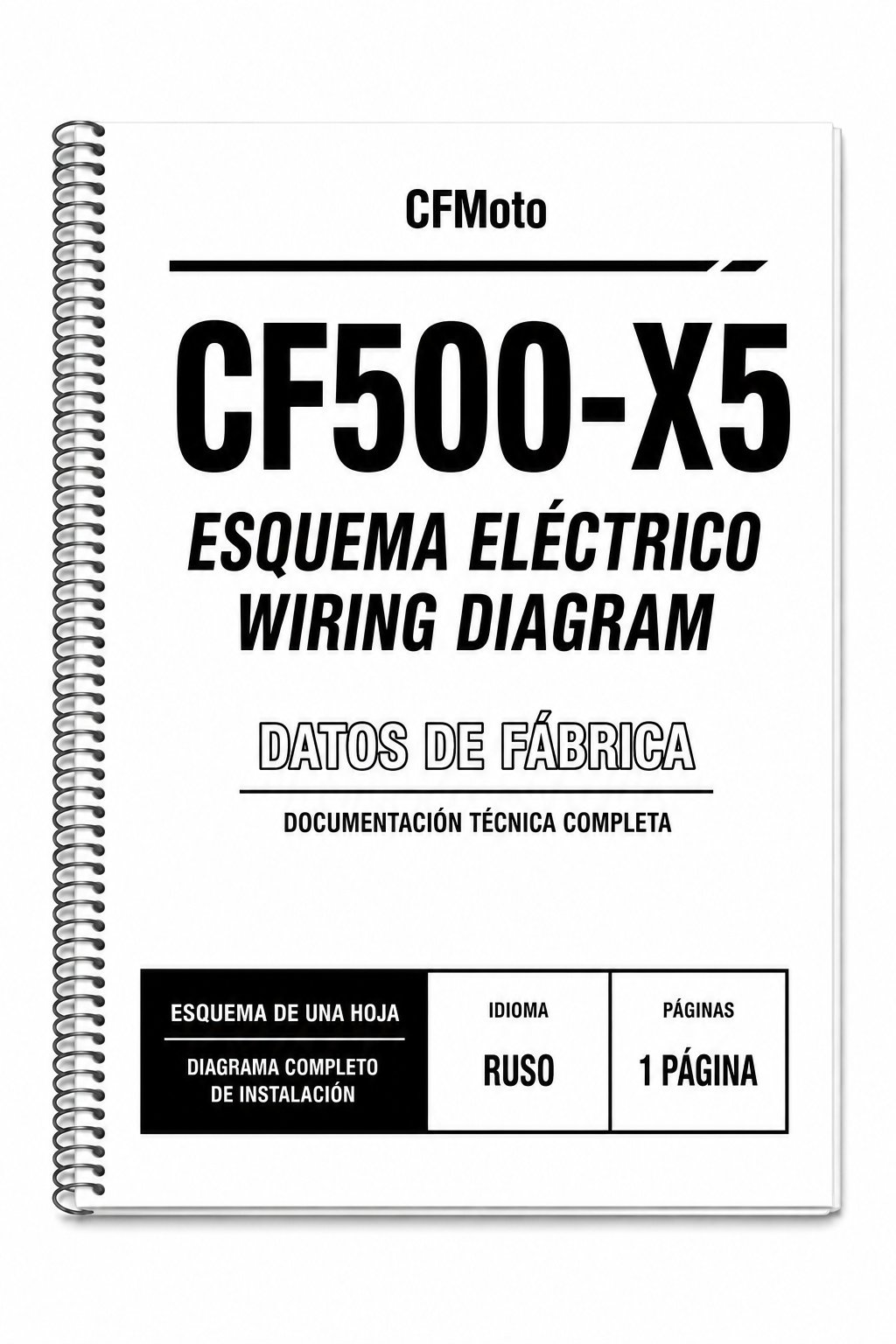 Portada de Esquema Eléctrico CFMoto CF500-X5