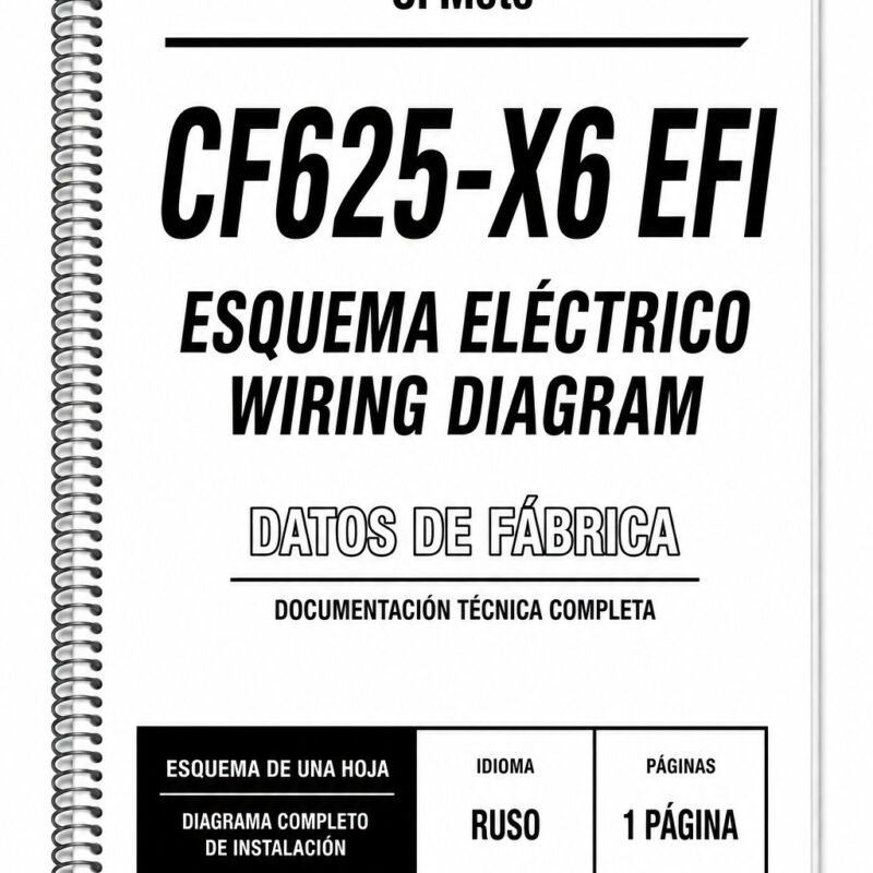 Portada de Esquema Eléctrico CFMoto CF625-X6 EFI