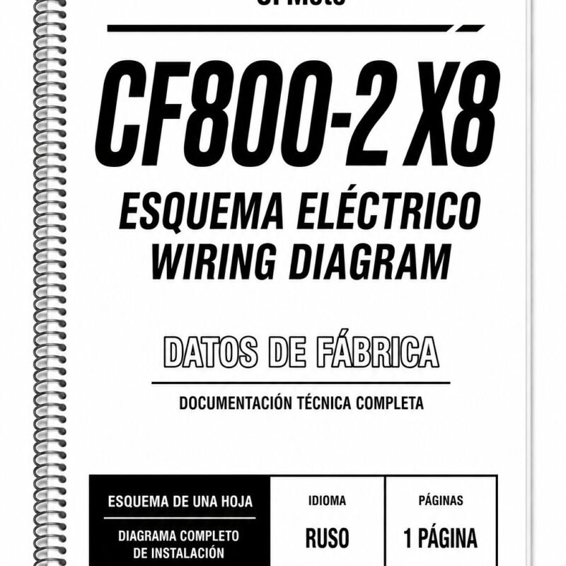 Portada de Esquema Eléctrico CFMoto CF800-2 X8