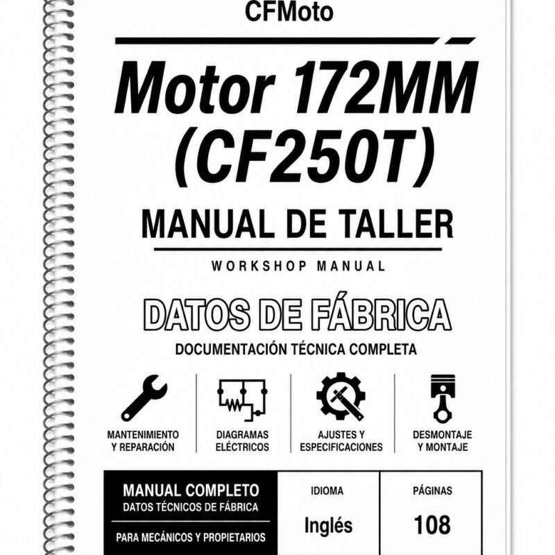 Portada de Manual de Taller CFMoto Motor 172MM (CF250T)