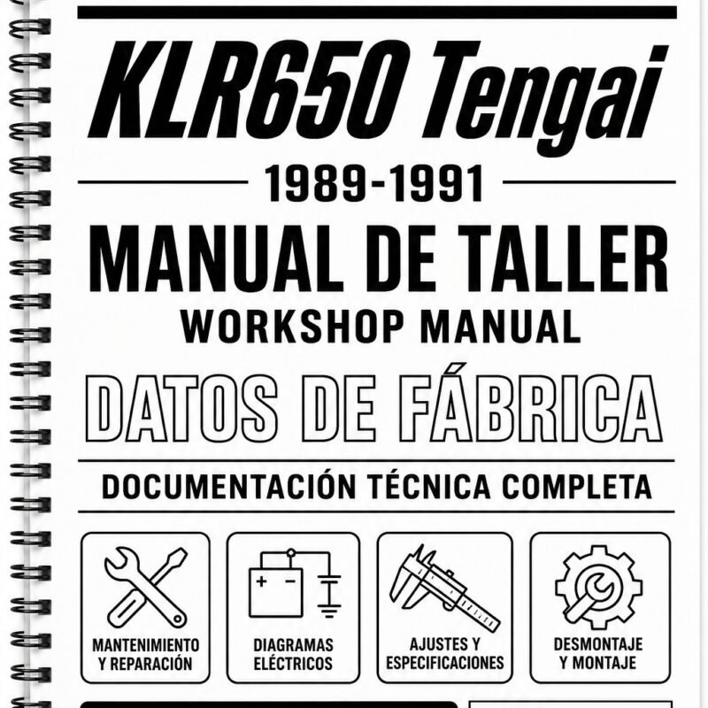 Manual de Taller Kawasaki KLR650 Tengai (1989-1991)