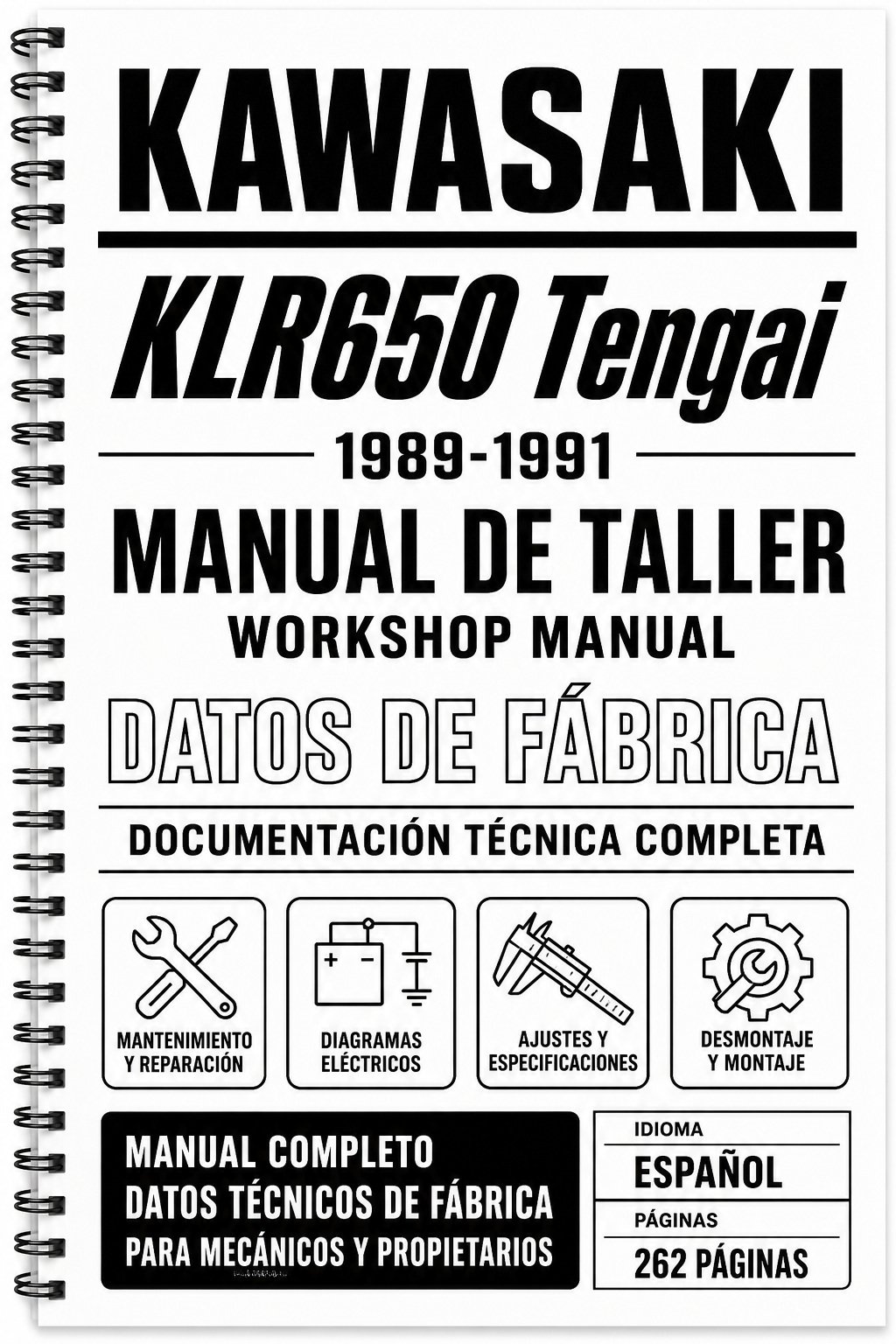 Manual de Taller Kawasaki KLR650 Tengai (1989-1991)