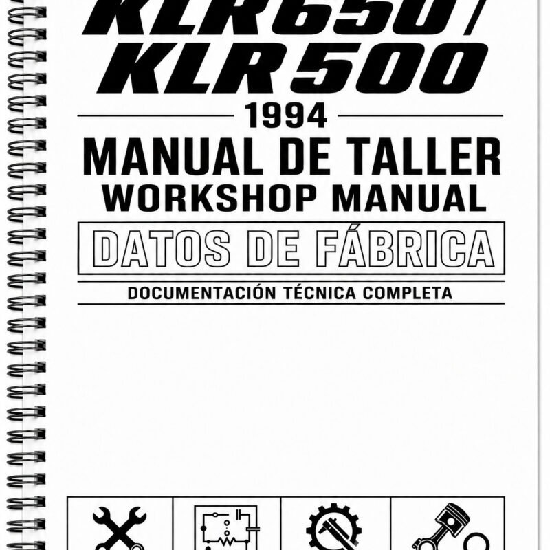 Manual de Taller Kawasaki KLR650 / KLR500 (1994) (Inglés) – Suplemento