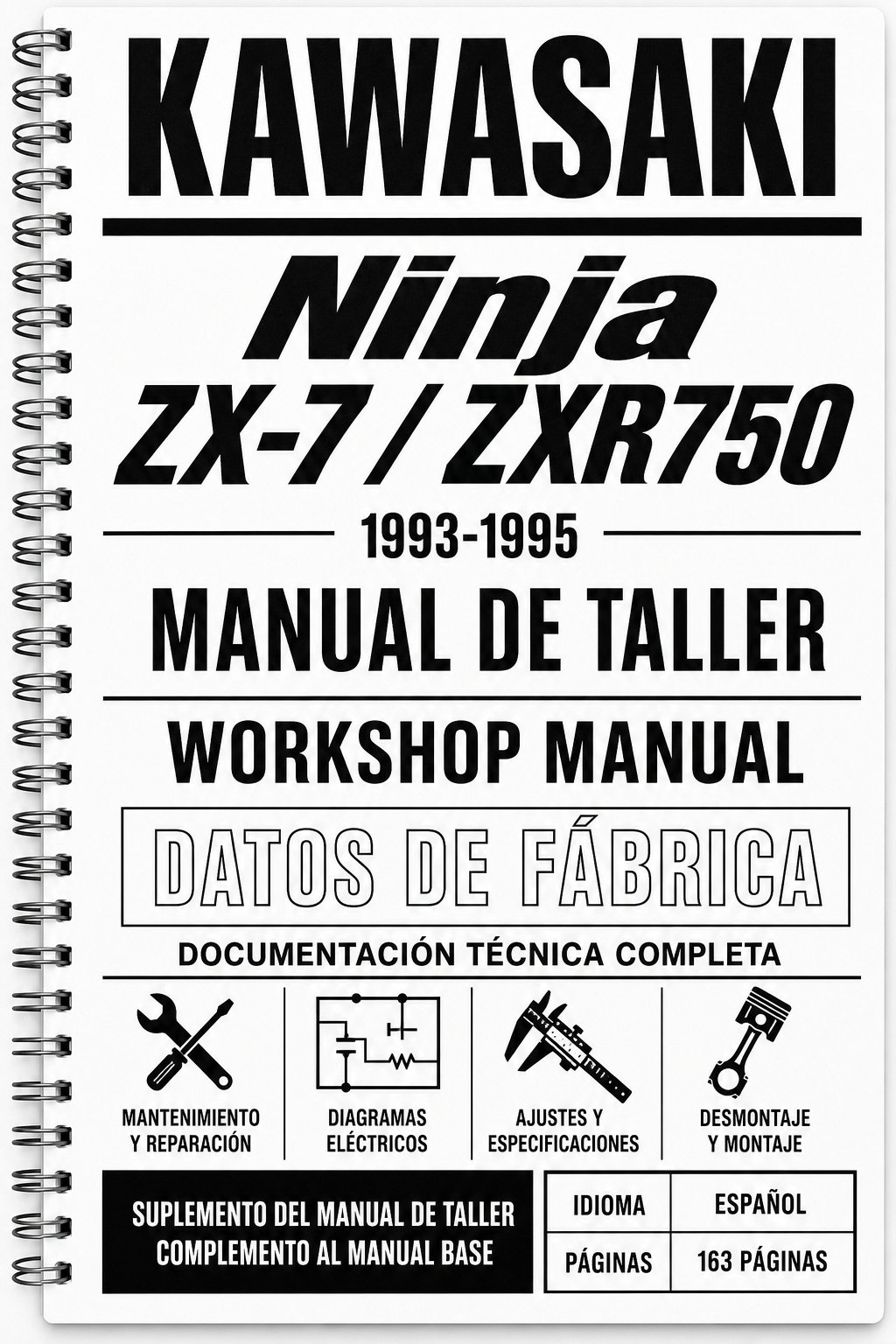 Manual de Taller Kawasaki Ninja ZX-7 / ZXR750 (1993-1995) – Suplemento