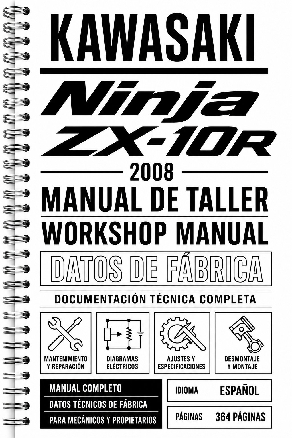 Manual de Taller Kawasaki Ninja ZX-10R (2008)