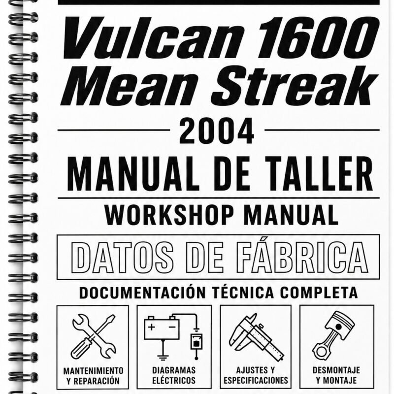 Manual de Taller Kawasaki Vulcan 1600 Mean Streak (2004)