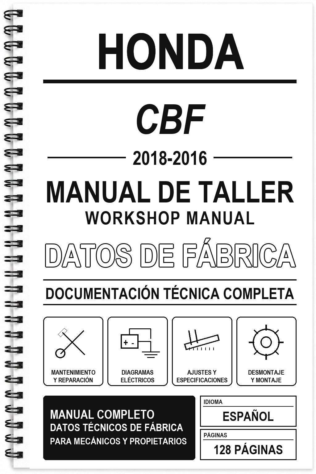 Manual de Taller Honda CBF (2018-2016)
