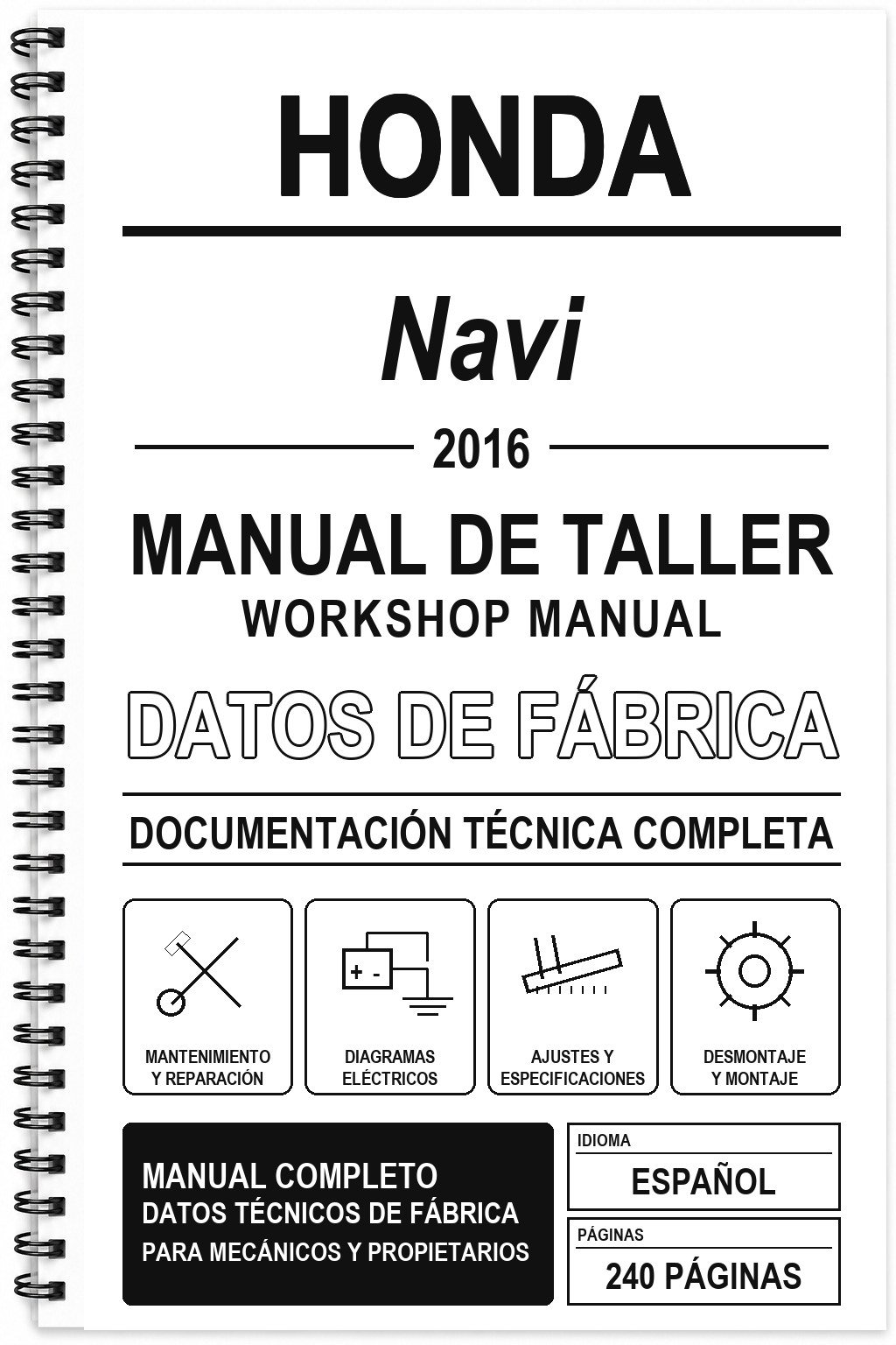 Manual de Taller Honda Navi (2016)