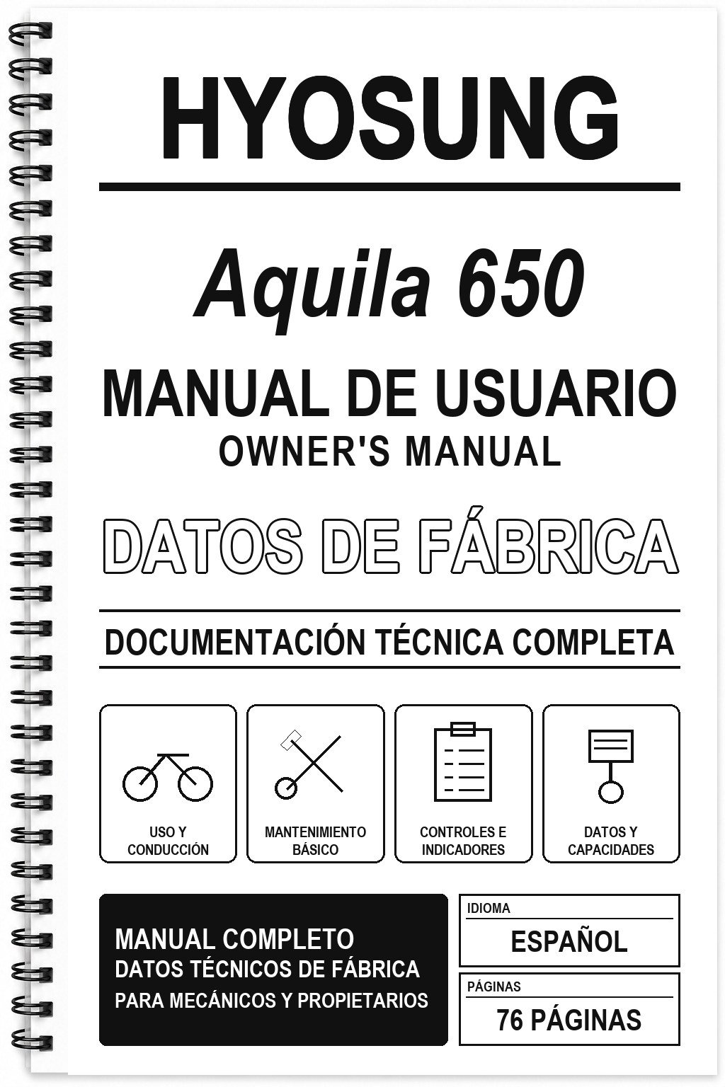 Manual de Usuario Hyosung Aquila 650