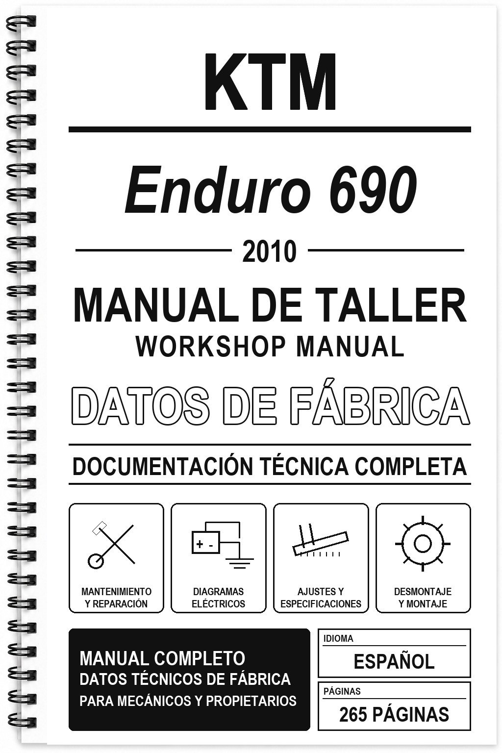 Manual de Taller KTM Enduro 690 (2010)