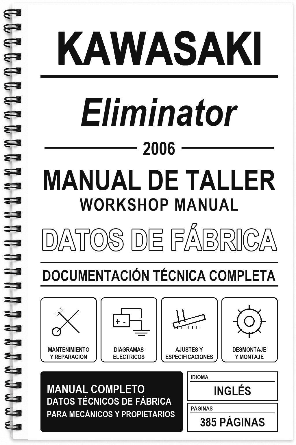 Manual de Taller Kawasaki Eliminator (2006) (Inglés)