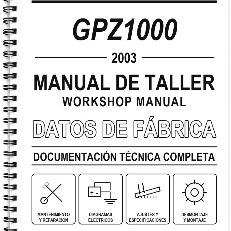 Manual de Taller Kawasaki GPZ1000 (2003) (Inglés)