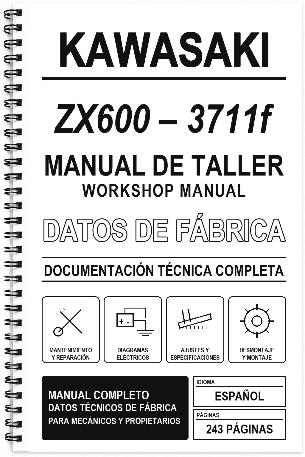 Manual de Taller Kawasaki ZX600 – 3711f