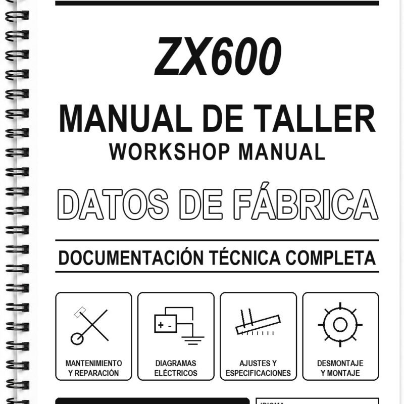 Manual de Taller Kawasaki ZX600 (Inglés)