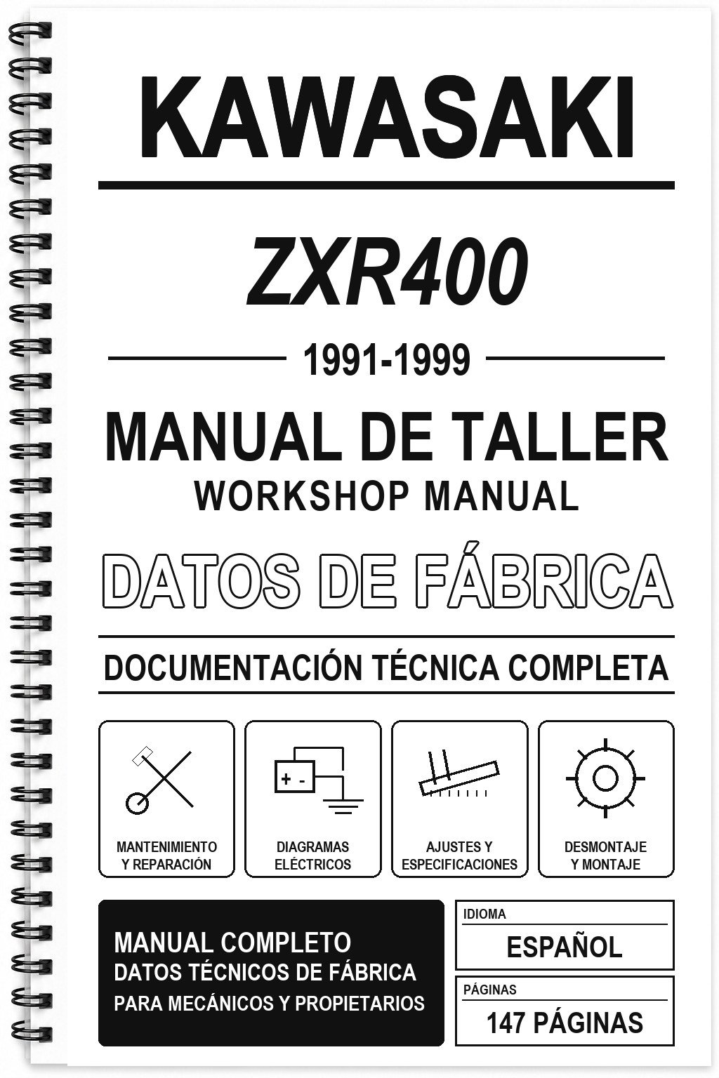 Manual de Taller Kawasaki ZXR400 (1991-1999)