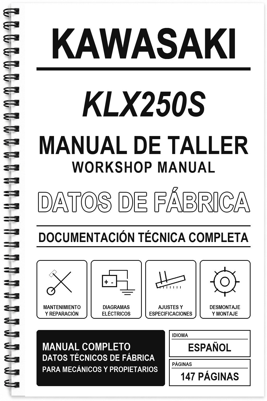 Manual de Taller Kawasaki KLX250S