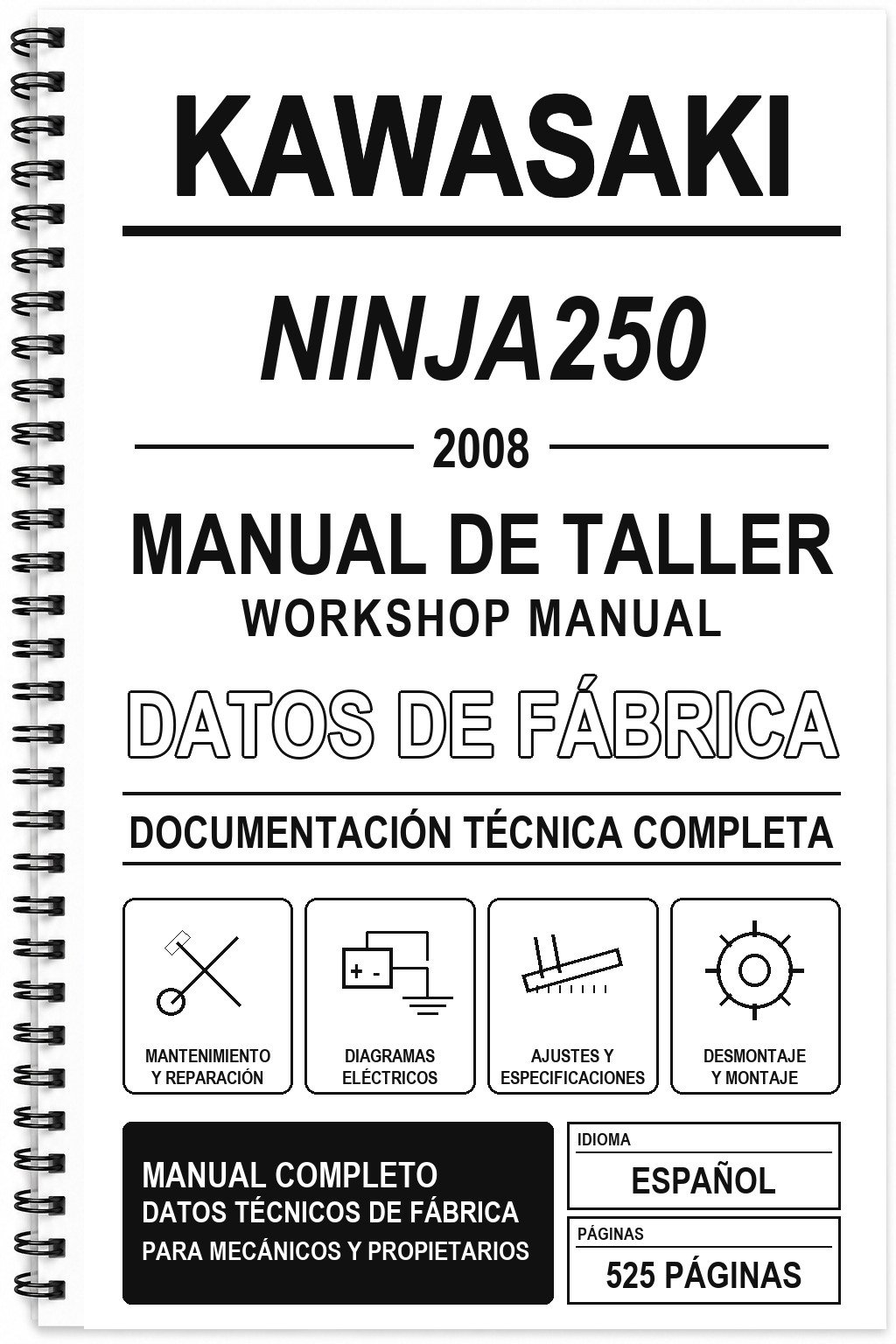 Manual de Taller Kawasaki NINJA250 (2008)