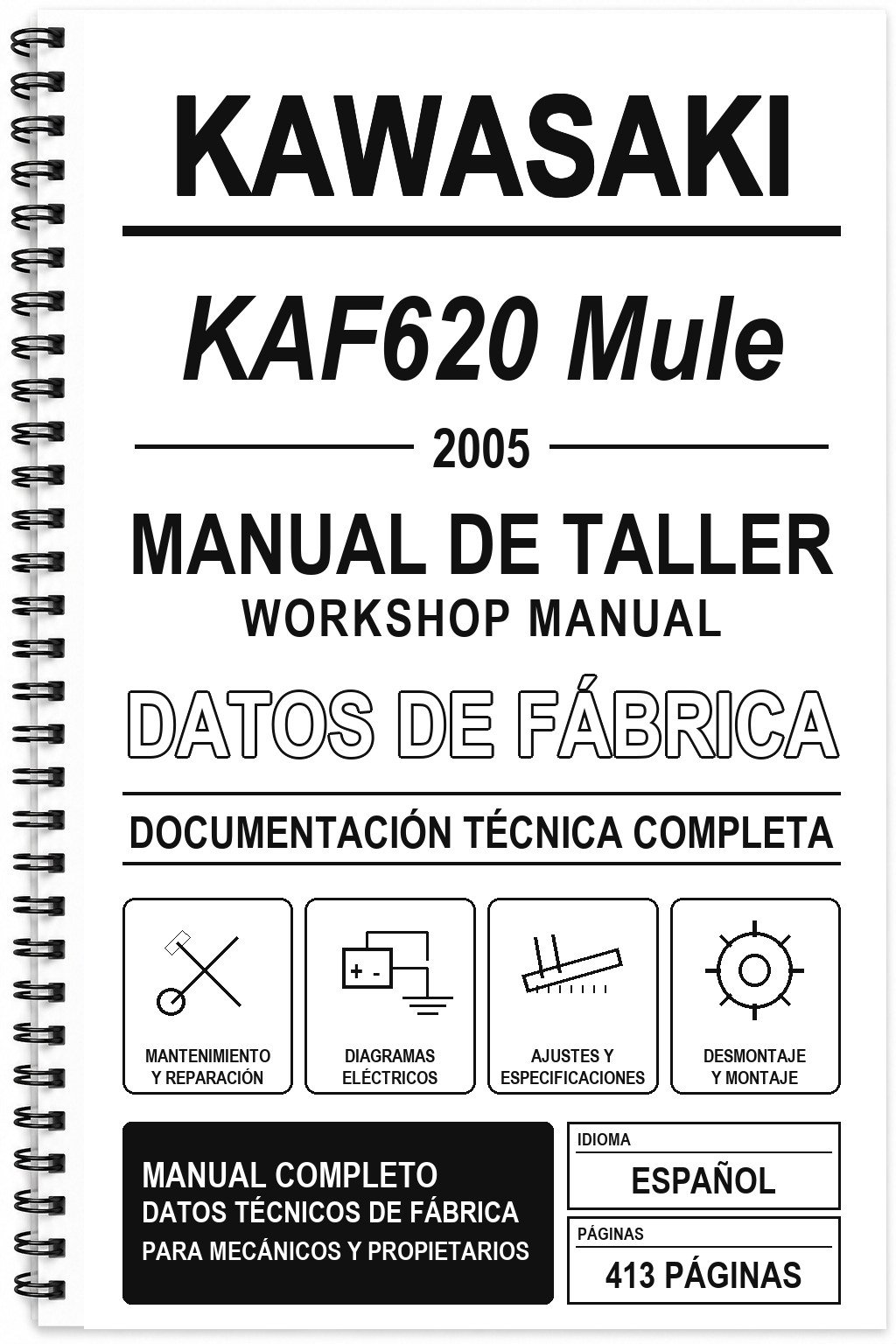 Manual de Taller Kawasaki KAF620 Mule (2005)