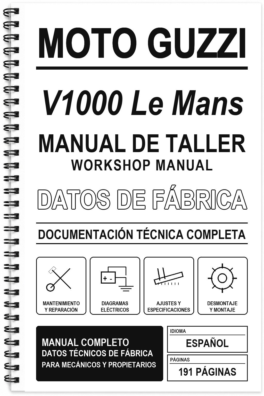 Manual de Taller Moto Guzzi V1000 Le Mans