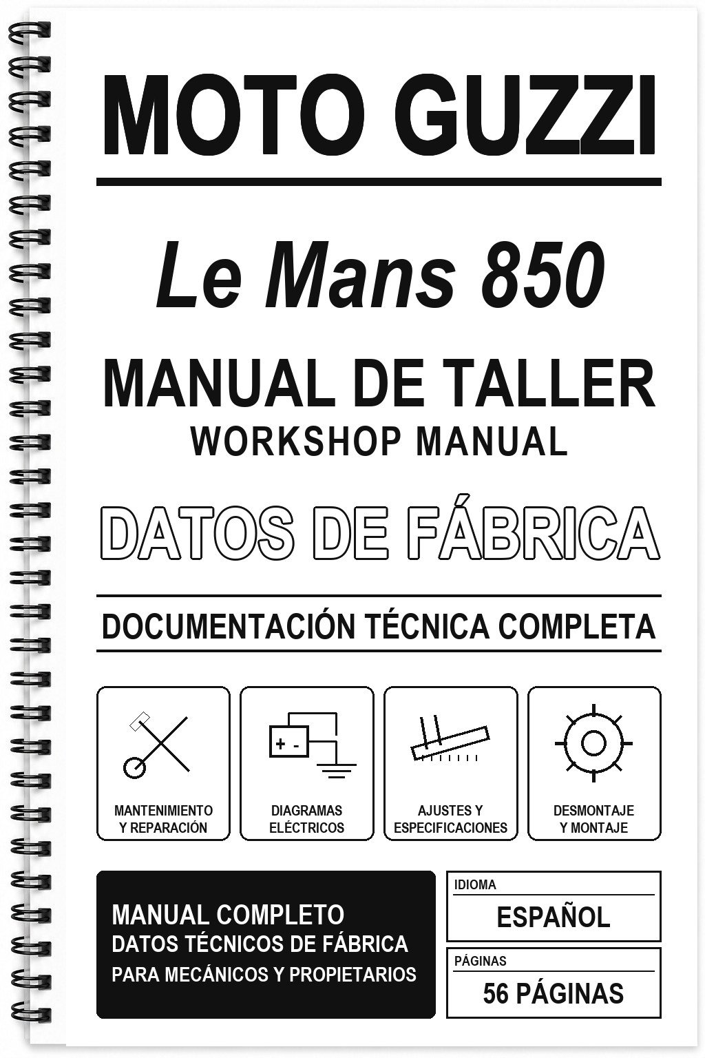 Manual de Taller Moto Guzzi Le Mans 850