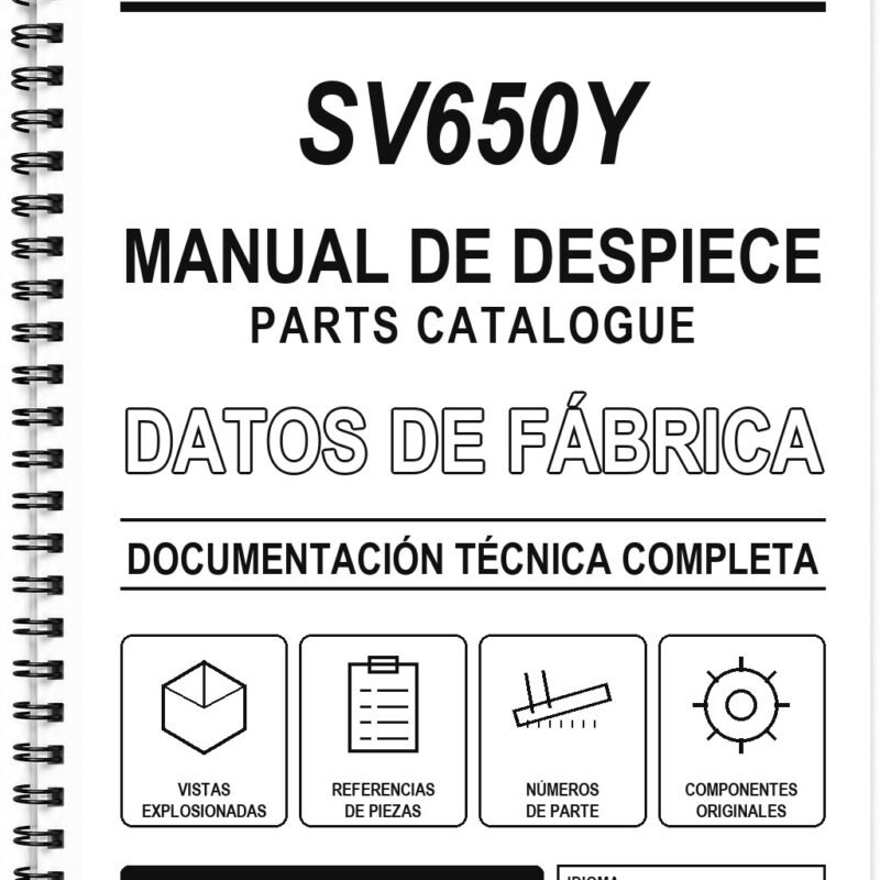 Manual de Despiece Suzuki SV650Y