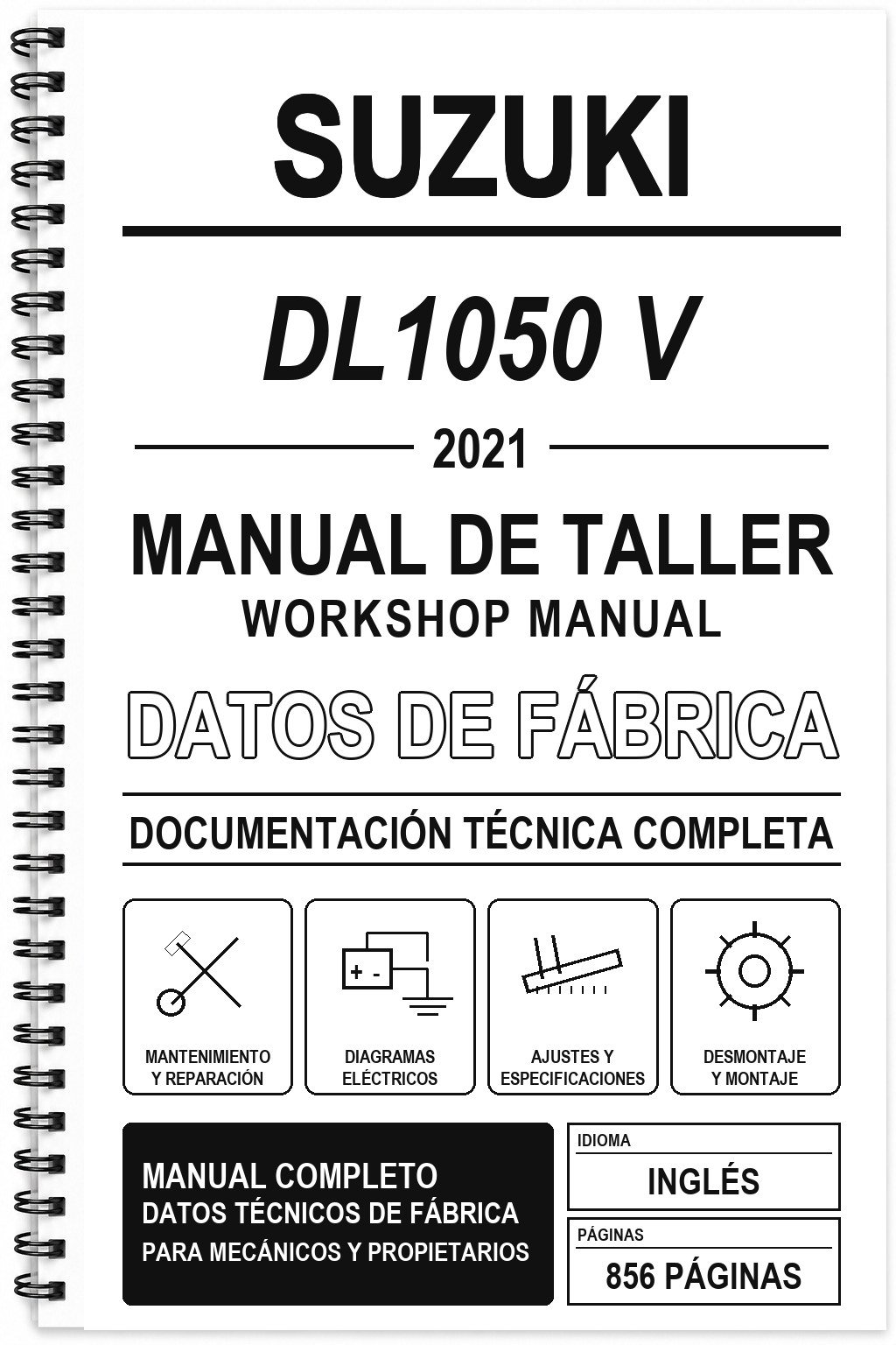 Manual de Taller Suzuki DL1050 V-Strom (2021) (Inglés)