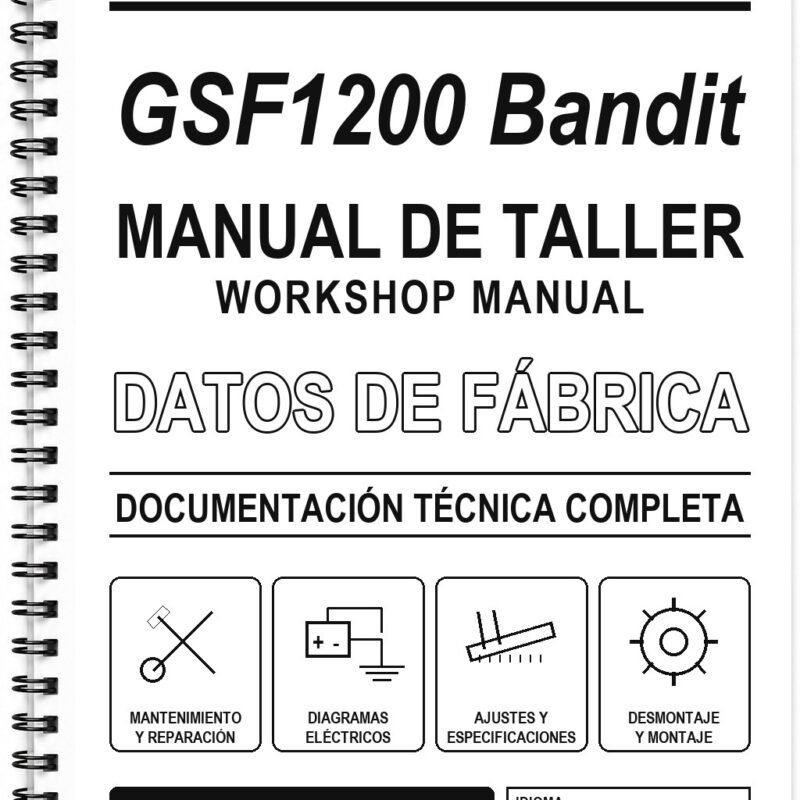 Manual de Taller Suzuki GSF1200 Bandit (Inglés)