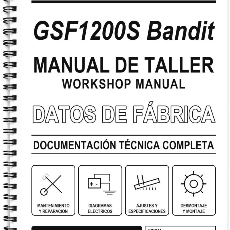 Manual de Taller Suzuki GSF1200S Bandit (Inglés)