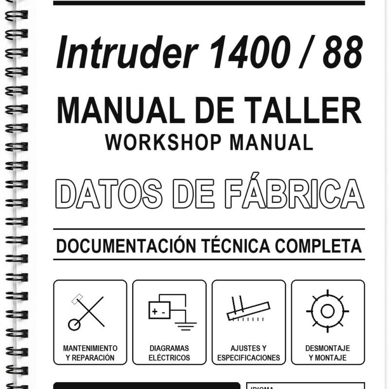Manual de Taller Suzuki Intruder 1400 / 88 (Inglés)
