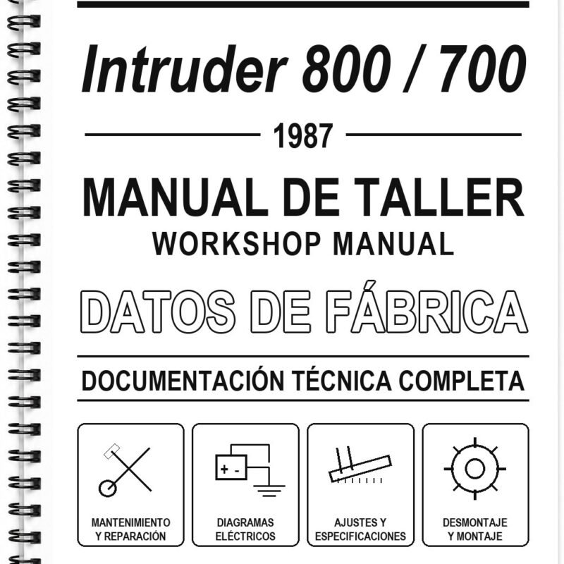 Manual de Taller Suzuki Intruder 800 / 700 (1987)