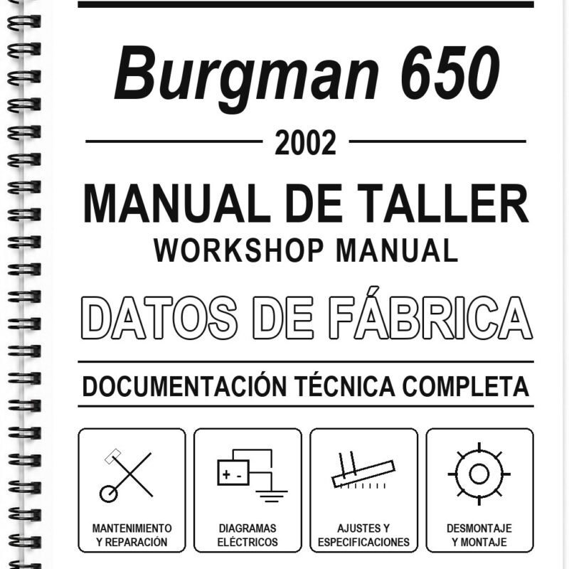 Manual de Taller Suzuki Burgman 650 (2002) – 72180